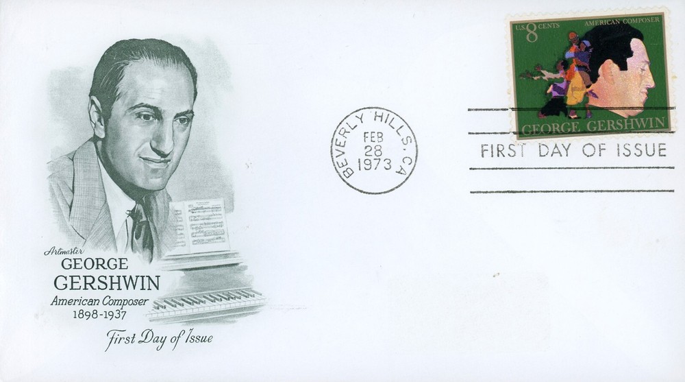 US 1484 FDC Gershwin Artmaster Cachet