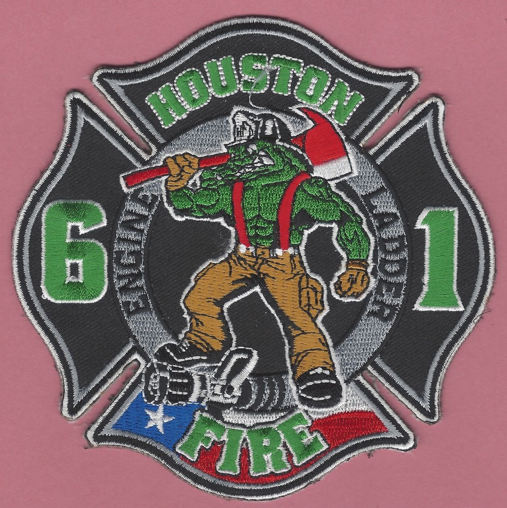 HOUSTON TEXAS FIRE STATION 61 COMPANY PATCH GATORS