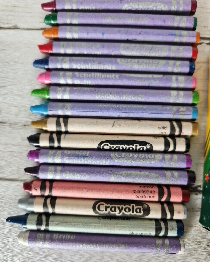 2014 Crayola "Glitterati" Glitter Crayons 16ct READ