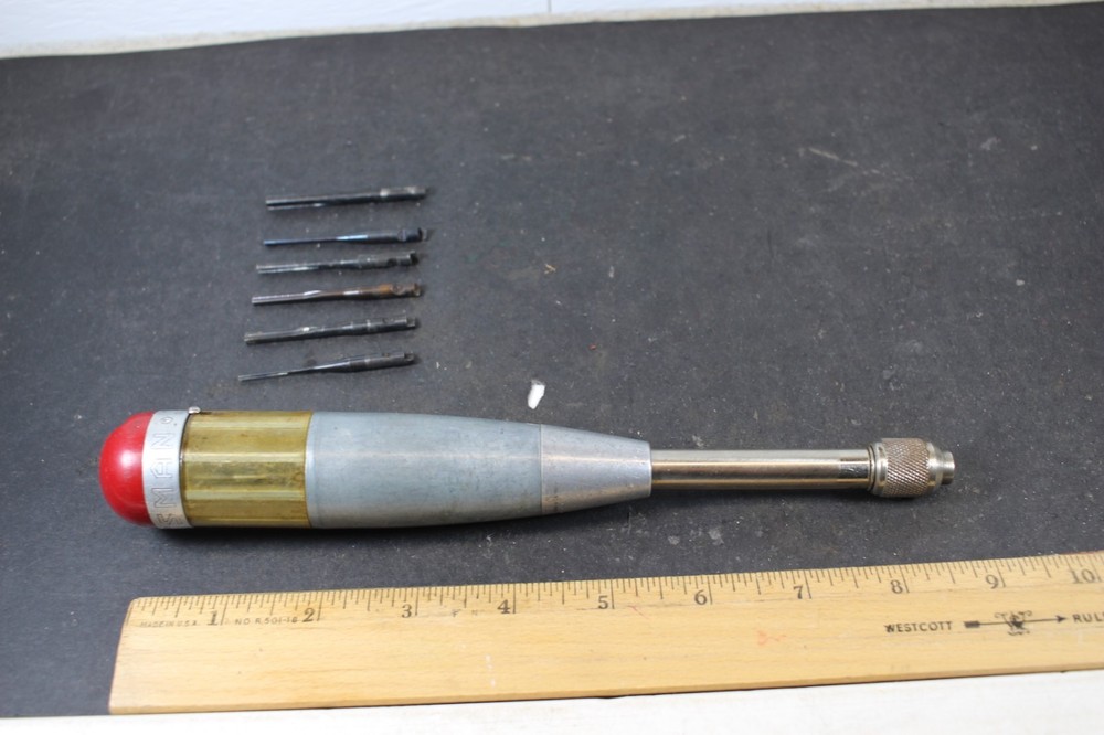 Vintage Craftsman Push Drill with 6 Bits