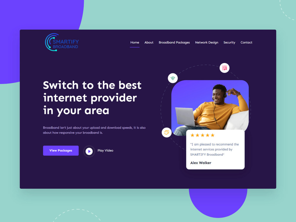 1 Page Website Design – Custom WordPress, SEO, Domain, Email, Hosting Included