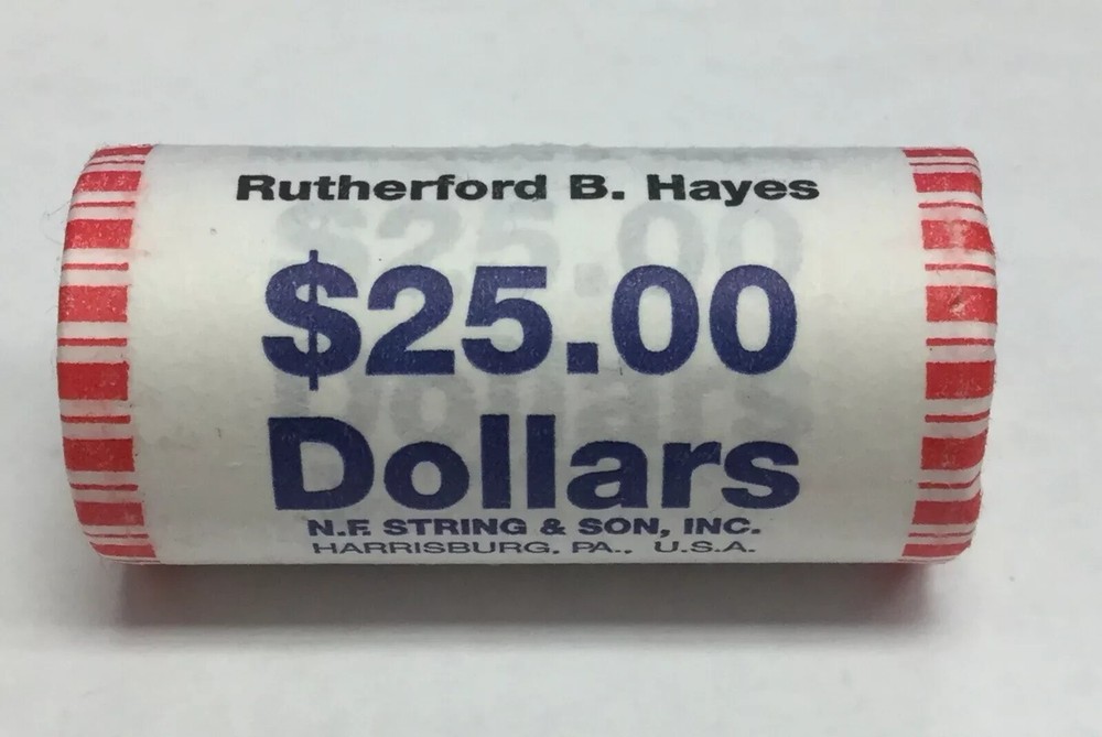 2011 President Rutherford B Hayes Dollar Roll $25 Uncirculated