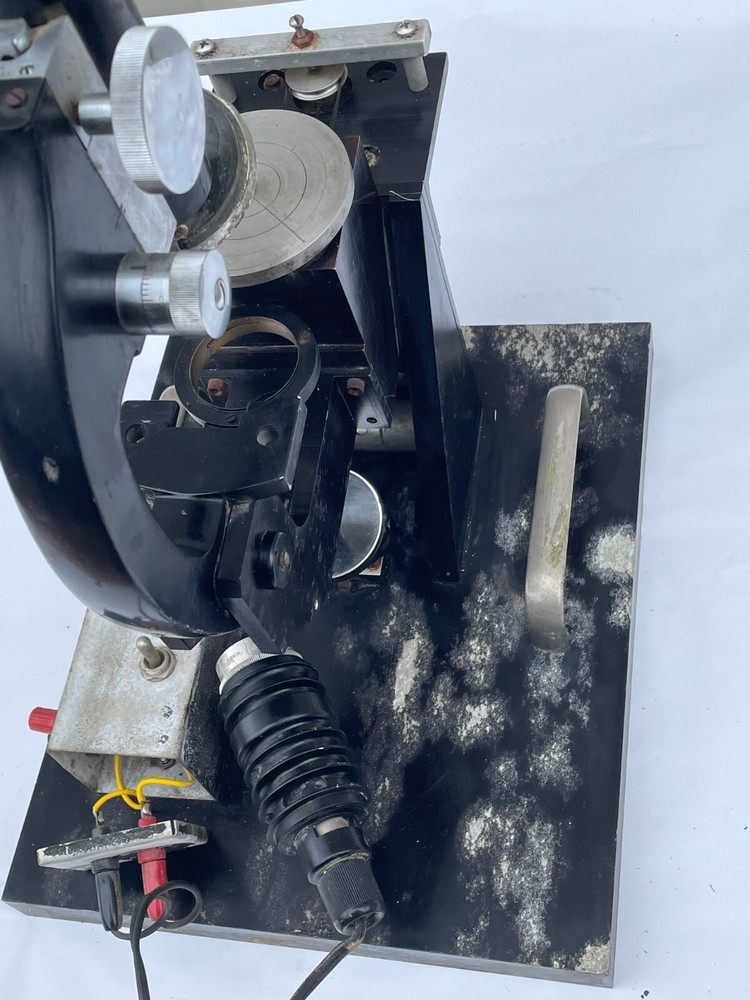 Vintage Graf Apsco Microscope w/ Holtzer Cabot Motor