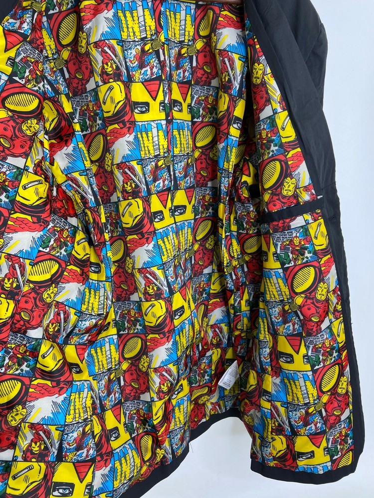 Marvel Avengers Five Four Granada Jacket Mens Sz L Black