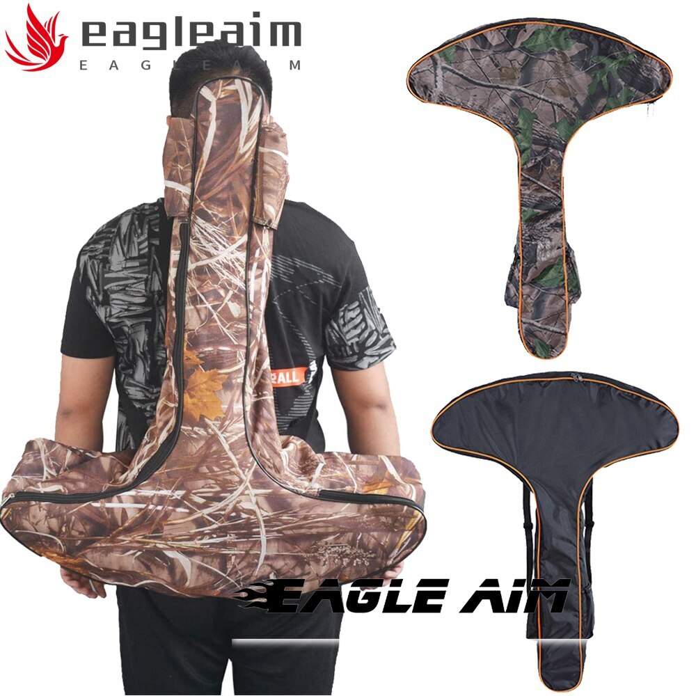 Crossbow Storage Bag with 2 Small Zipper Pockets,T Shape Adjustable Crossbow Bag