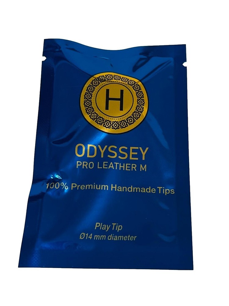 (1) Horo Odyssey 14mm Pool Cue Tip - Blue - (M = Medium) - ONE TIP