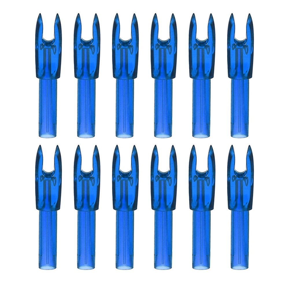 Arrow shells 4.2mm, 12pcs, blue, for archery