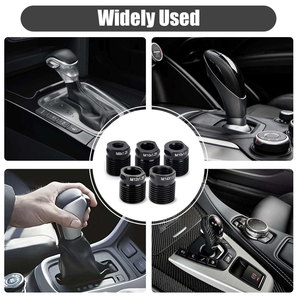 Universal Gear Knob Adapter Set for Car Modification and Shift Knob Upgrade