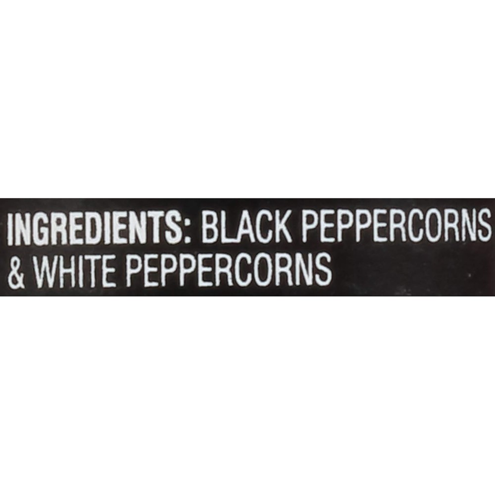 Black & White Peppercorn Adjustable Grinder, 1.26 Oz
