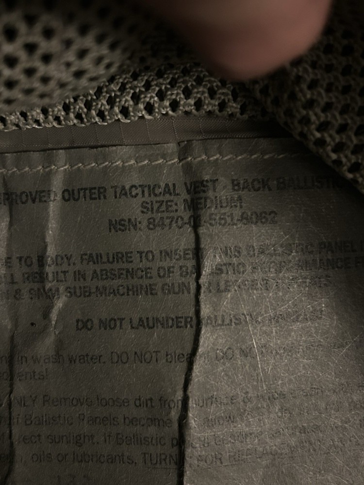 Class IIIA plate carrier