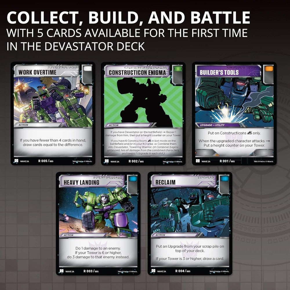 Transformers TCG: Devastator Deck - 46 Ready-to-Play Cards for Exciting Battles
