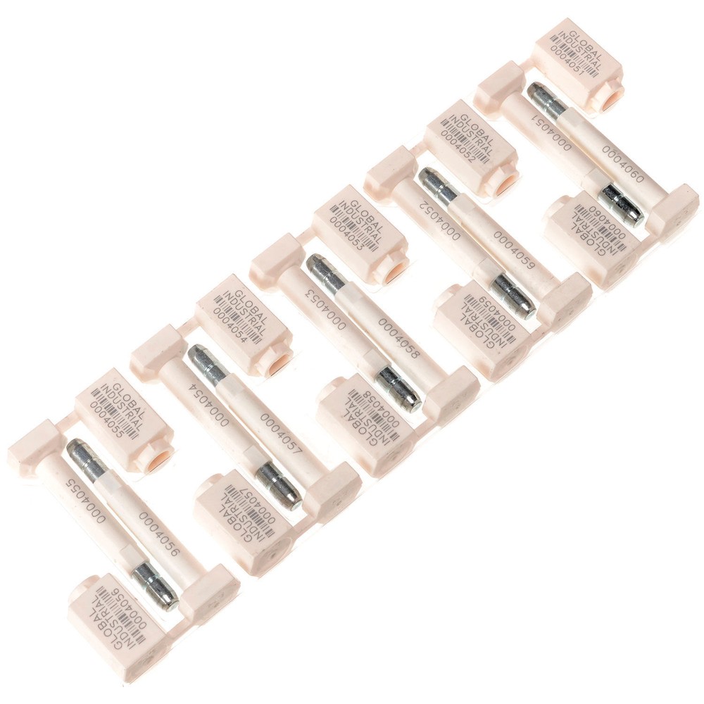 Global Industrial High Security Bolt Seal White 50/Pack