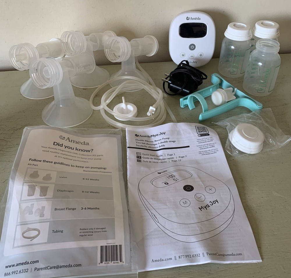 Ameda Mya Joy Double Electric Breast Pump W/Accessories