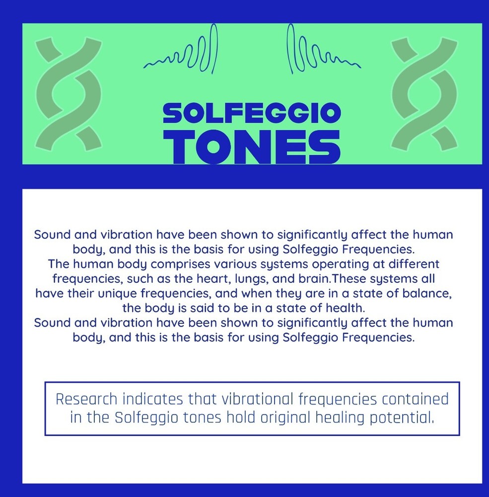 Solfeggio 528 HZ Healing Scalar frequency Imprinted Body patch