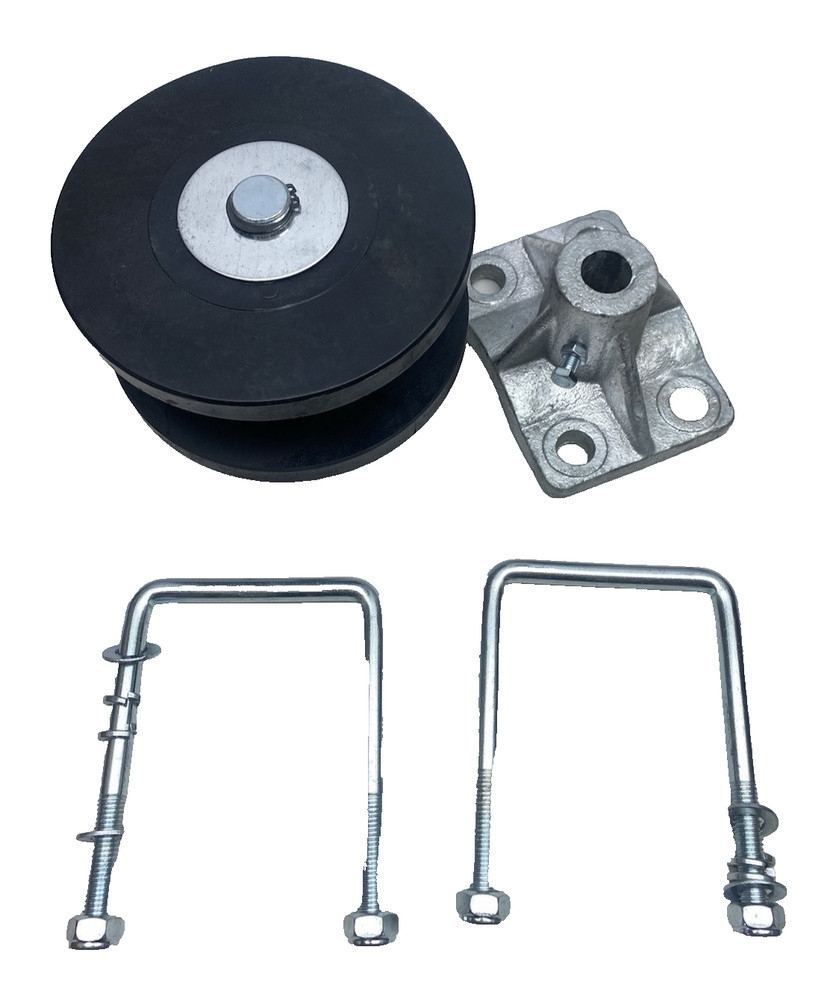 4" Square Post x 2" Square Gate Frame Nylon Cantilever Gate Roller