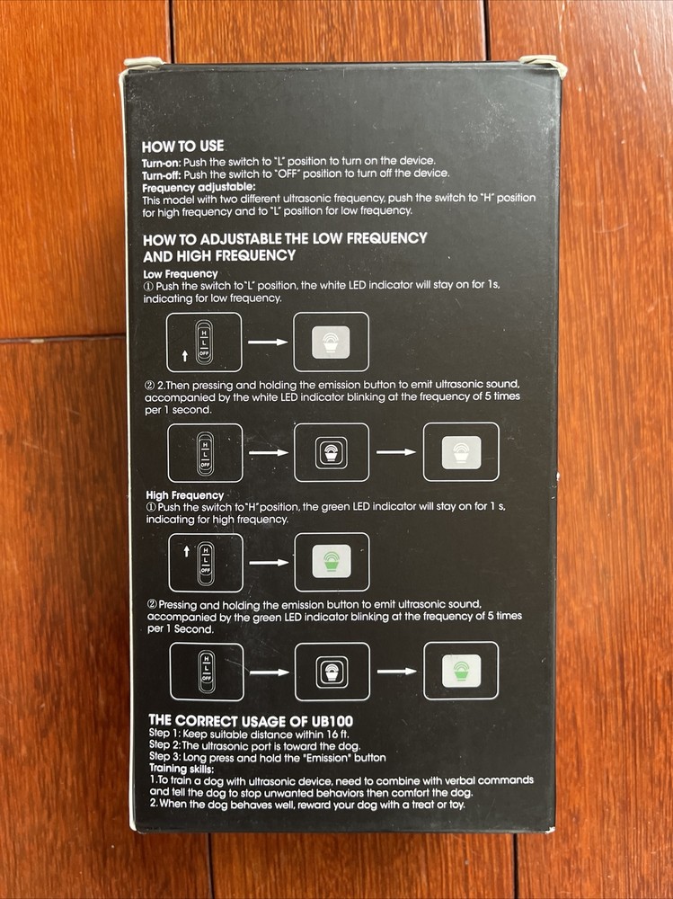 Pet diary UB100 Bark control device ultrasonic dog barking