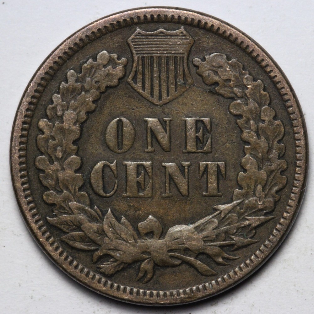 1890 Indian Head Cent Penny OBV ERROR E150 QXC