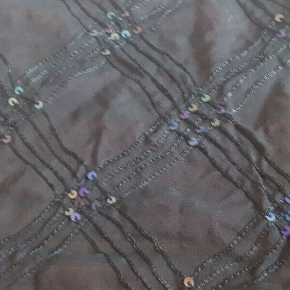 Handcrafted bewitching black sequined Tarot / altar cloth