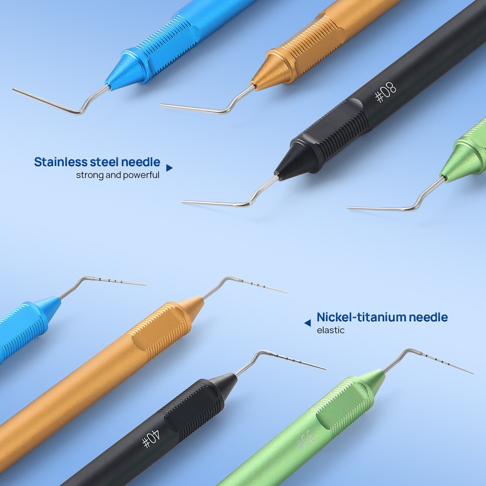 4 Sizes Dental Gutta Percha Pen Heated Tips Plugger Needles Hand Plugger Tips