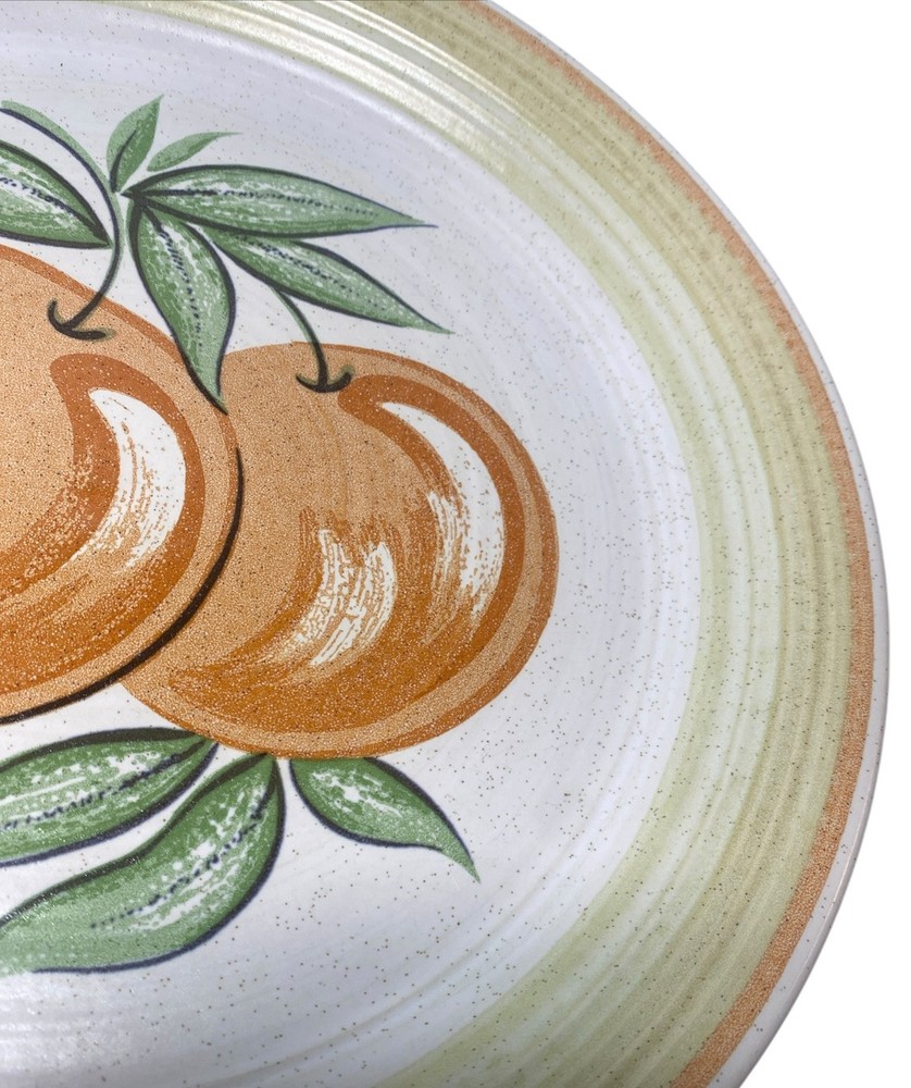 Vintage FRANCISCAN Ware 'Large Fruit' 10.5" PEACH Dinner Plate Earthenware