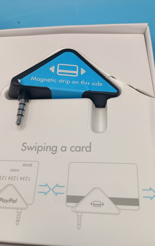 NEW in Box PayPal Here Triangular AUX Port Headphone Jack Card Reader