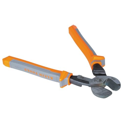 Klein Tools Insulated High Leverage Cable Cutter For Aluminum Copper 100 Pair...