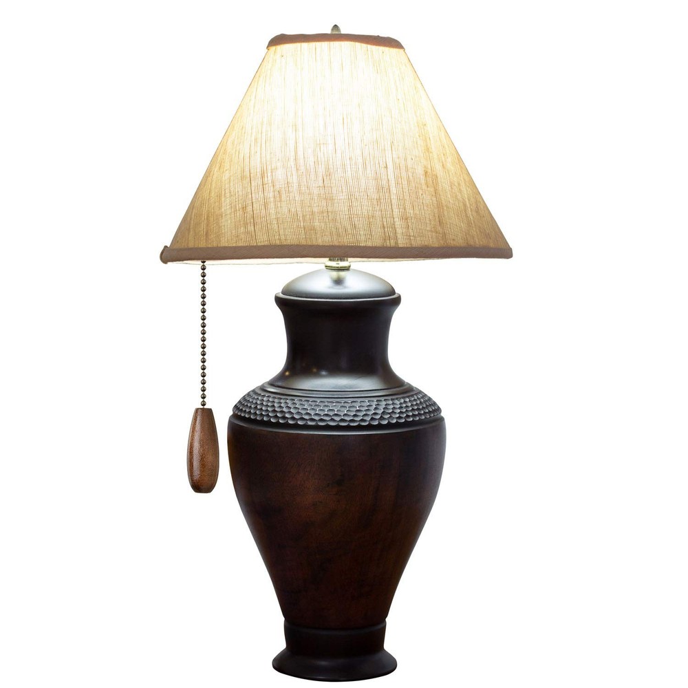 4 Pieces Ceiling Fan Chain Pulls Extender Wooden Pull Walnut Color