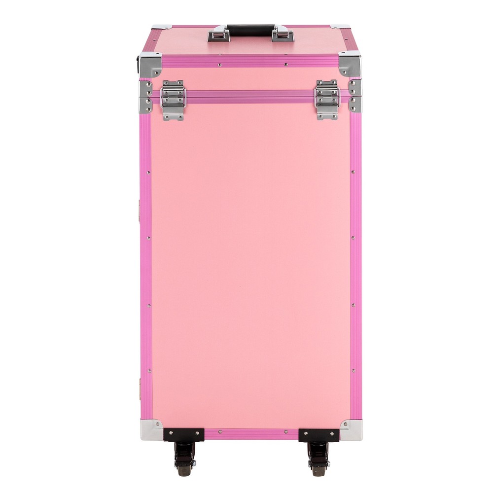 Foldable Manicure Table for Nail Tech, Nail Desk Station Makeup Storage Table