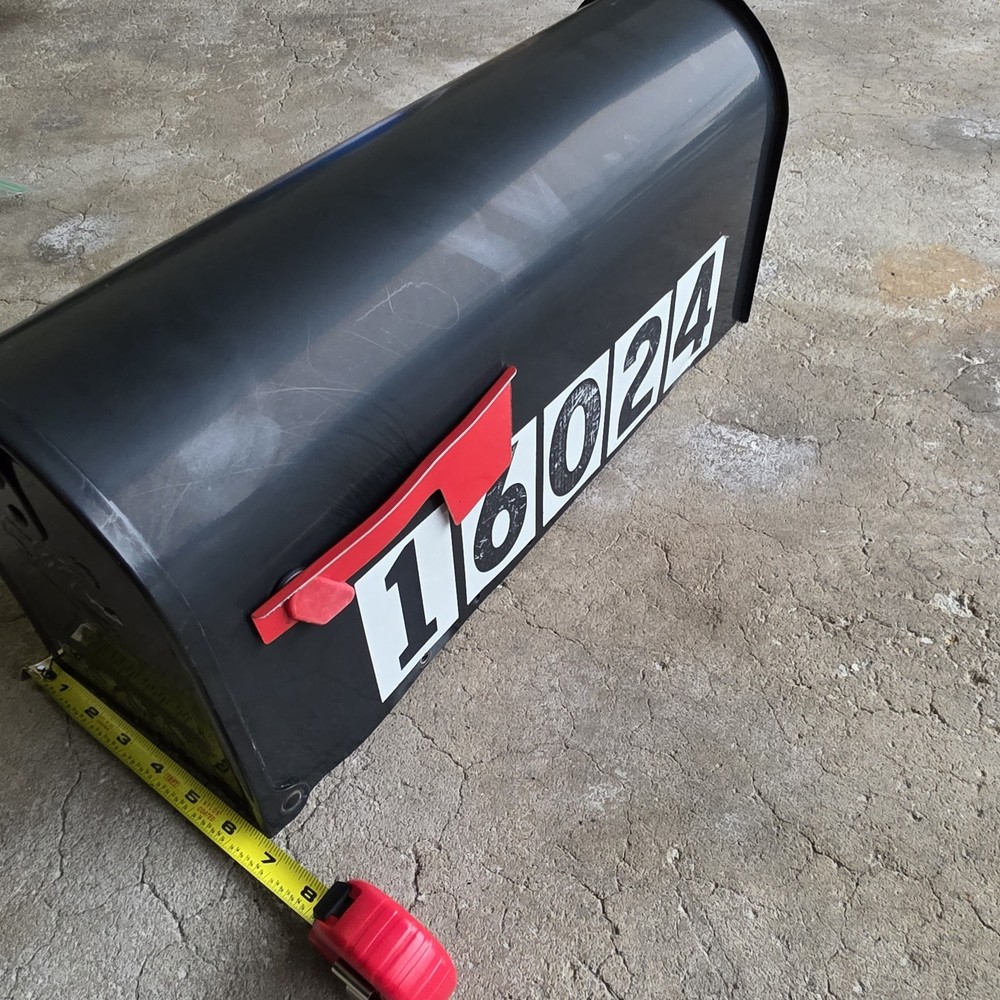 Architectural Mailboxes Elite Black Post Mount Mailbox, Steel, Rust Resistant