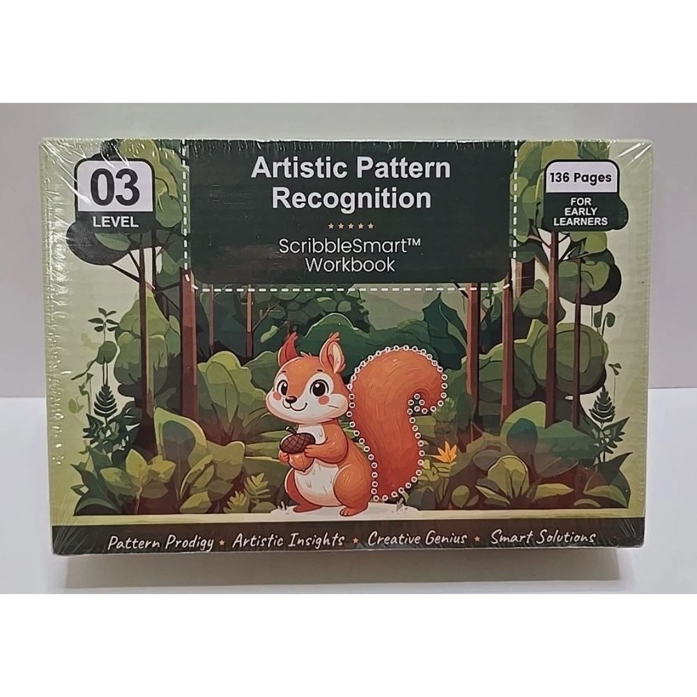 Little Curious Minds Artistic Pattern Recognition ScribbleSmart Workbook Lvl 03