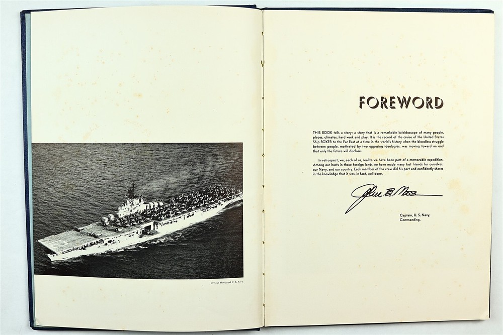 USS Boxer (CV-21) 1950 Western Pacific Deployment Cruise Book