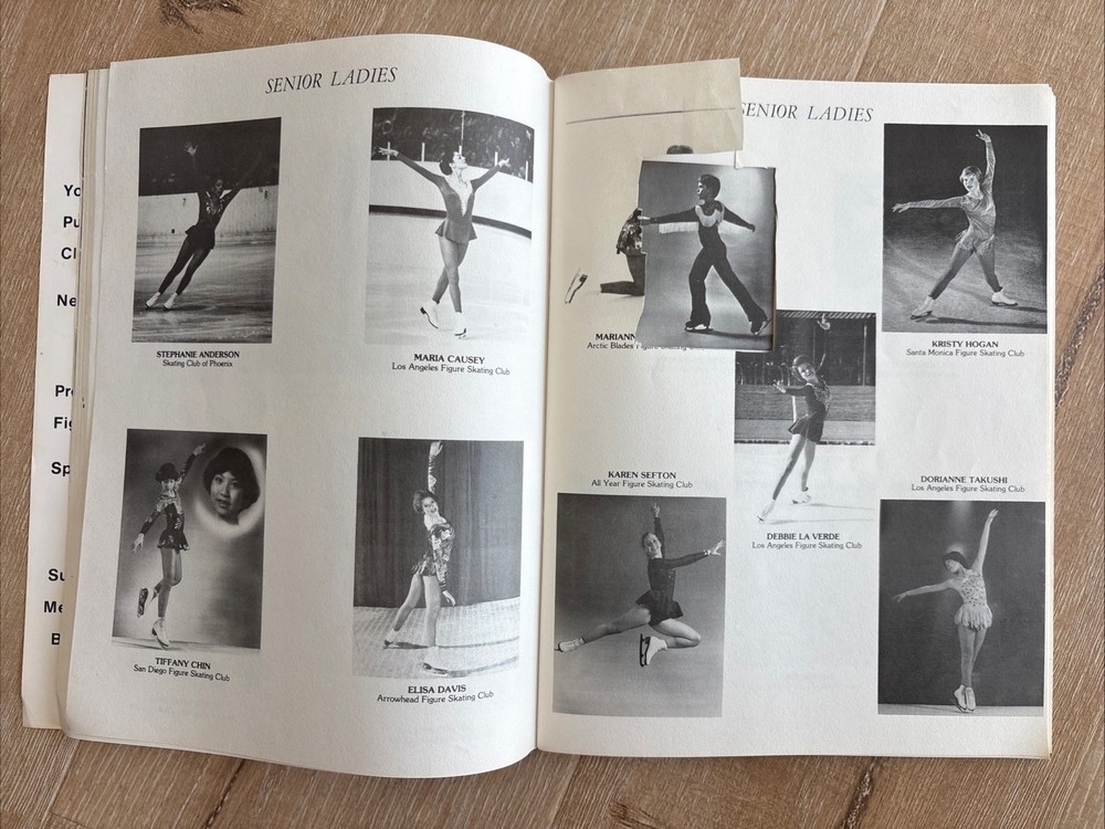 1982 SOUTHWEST PACIFIC CHAMPIONSHIPS Figure Skating Program Paramount CA Vintage