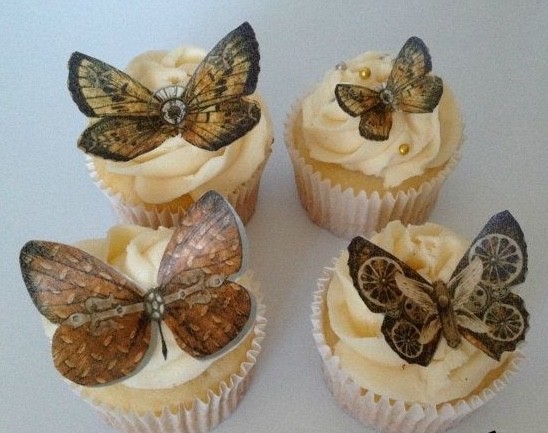 Steampunk Edible Butterflies