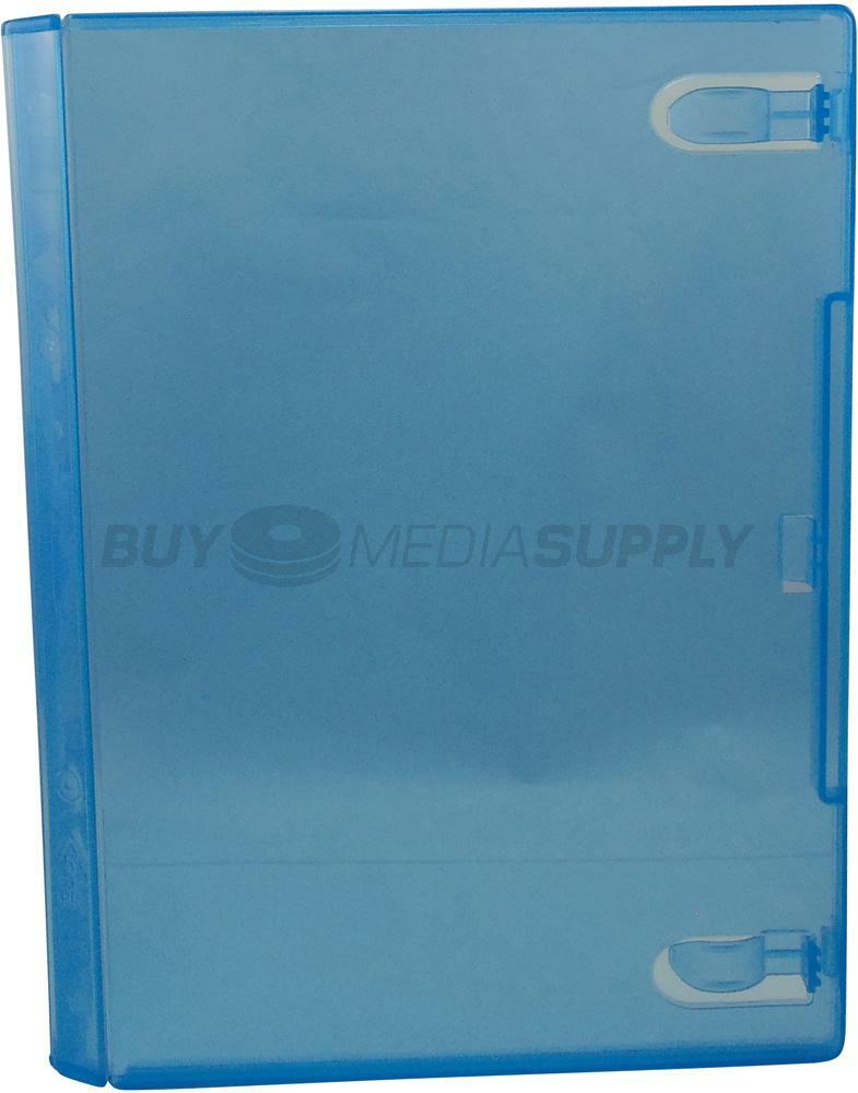 14mm Standard Clear Blue 1 Disc DVD Case Lot