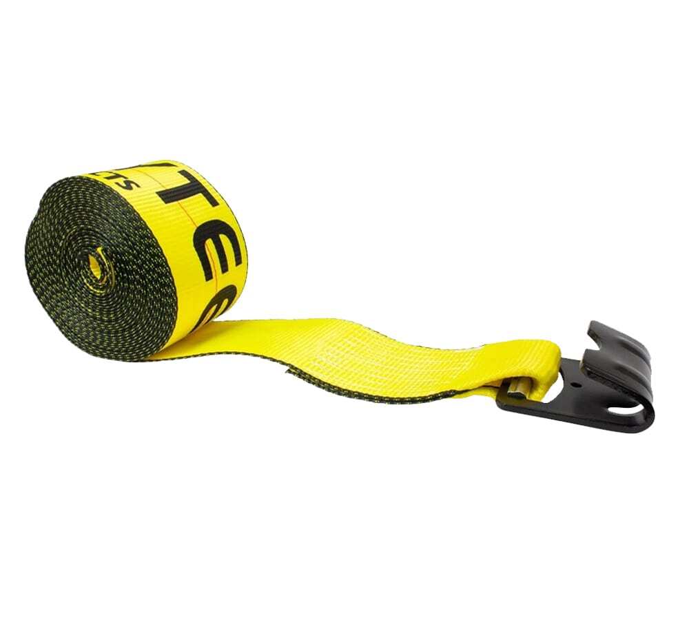 (20 Pack) 4 in. x 30 ft. Winch Strap with Flat Hook