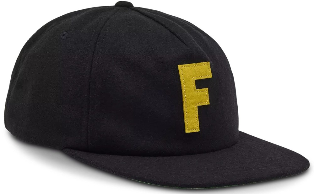 Fox Racing Big F Adjustable Wool Snapback Hat Black
