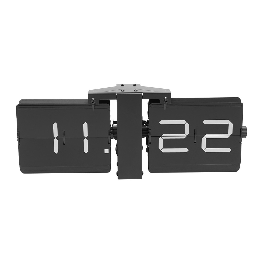 Flip Clock Wall Timer Retro Clock Analog Clock Office Decor Minimalist black
