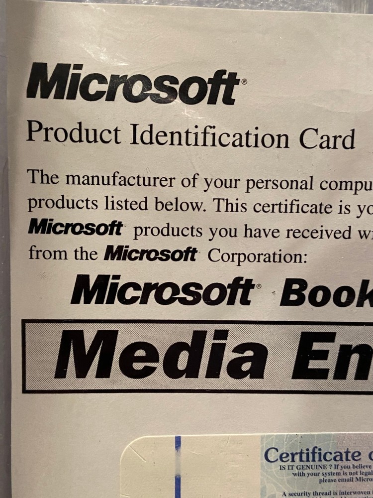 Microsoft Bookshelf 2000 *NEW/Sealed* g2