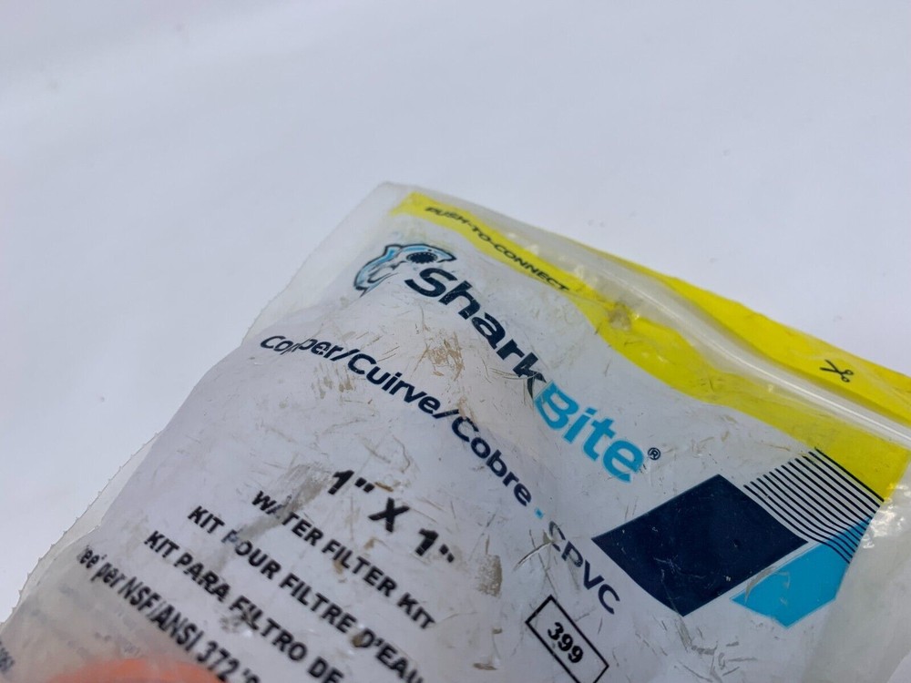 SharkBite Brass 1" inch Push-to-Connect Water Filter Install Kit Copper CPVC