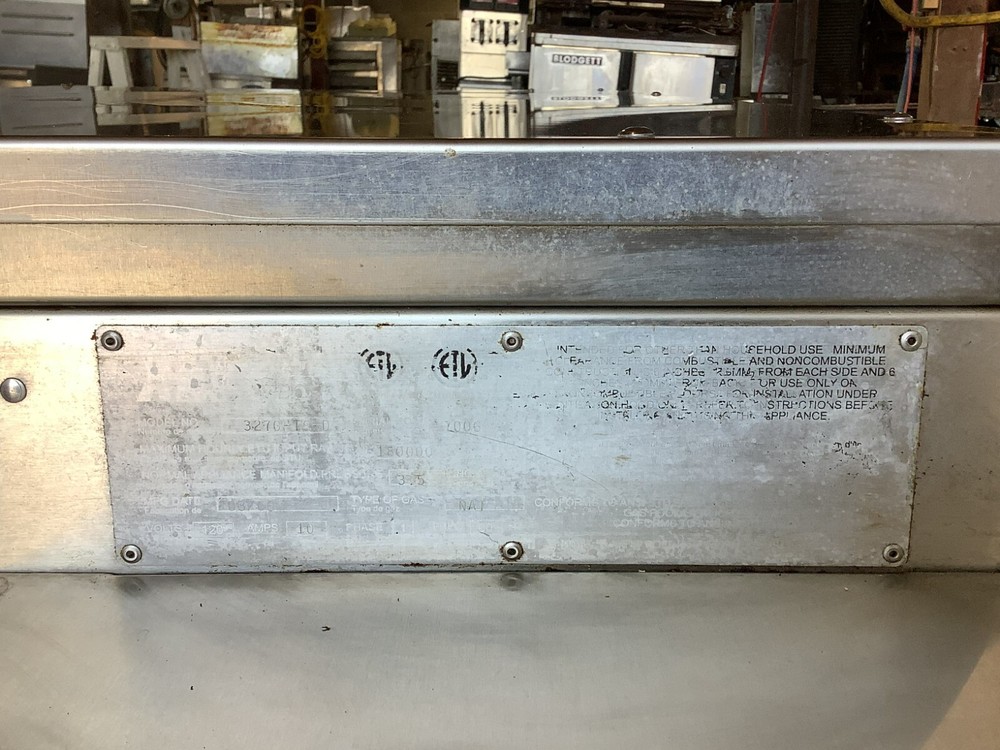 Pizza Oven Conveyor XLT 3270 Double Stack Nat Gas Tested