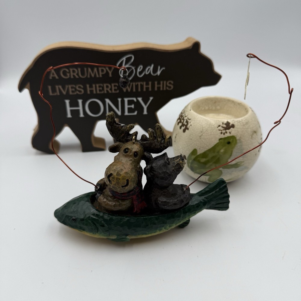 Mountain Bears, Frogs And Fire pit Vintage Decorations
