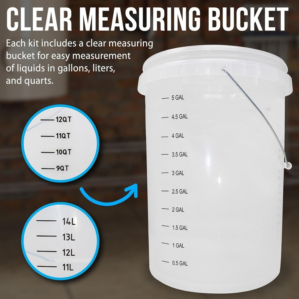 DrainX Tankless Water Heater Flush Kit Includes 4 Quarts Descaling Solution