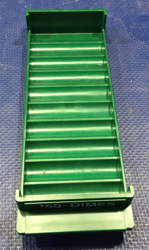 Coin Counter Tray Holder Rolled Storage Dimes sorter change