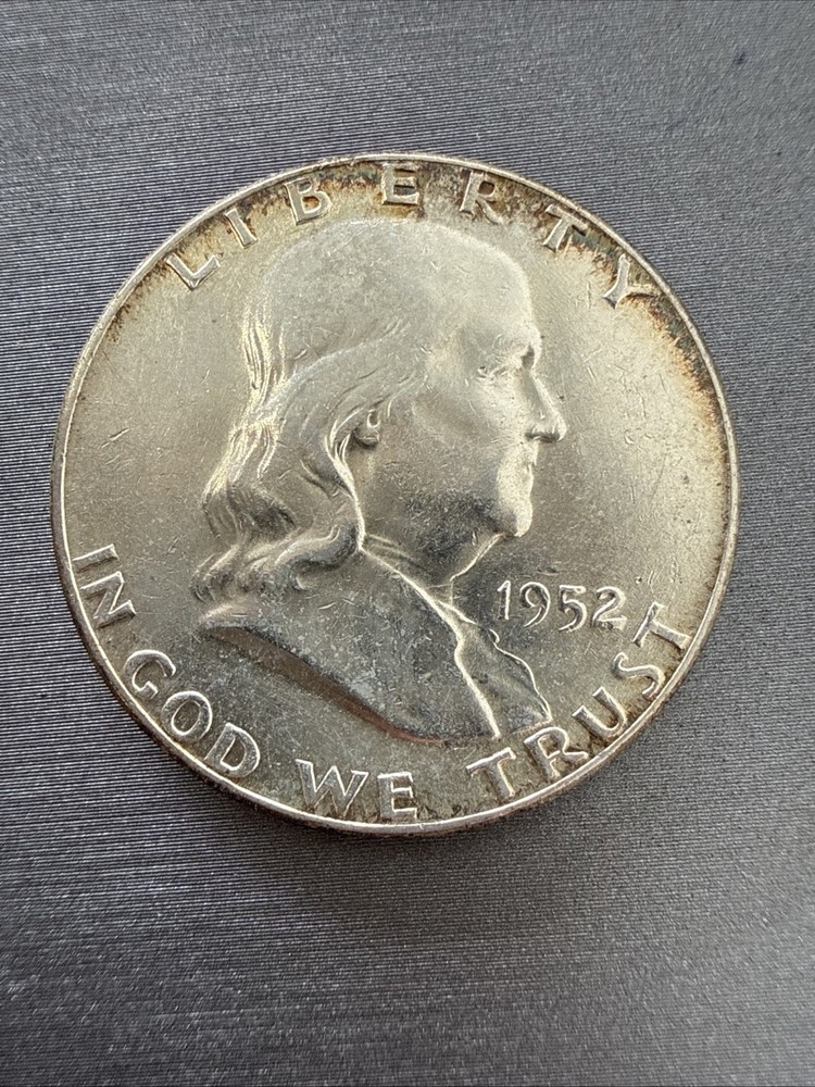 1952-p Franklin Half Dollar - Circulated - 90% Silver