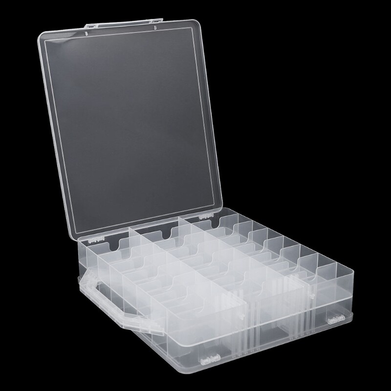 48 Lattice Polish Holder Display Container Storage Box for