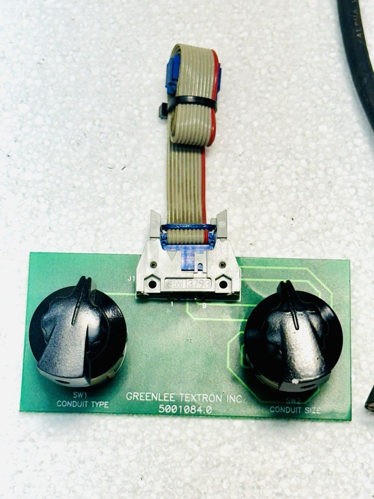 GREENLEE 855 SELECTOR SWITCH CIRCUIT BOARD PIPE BENDER & PENDANT SWITCH WORKS #3