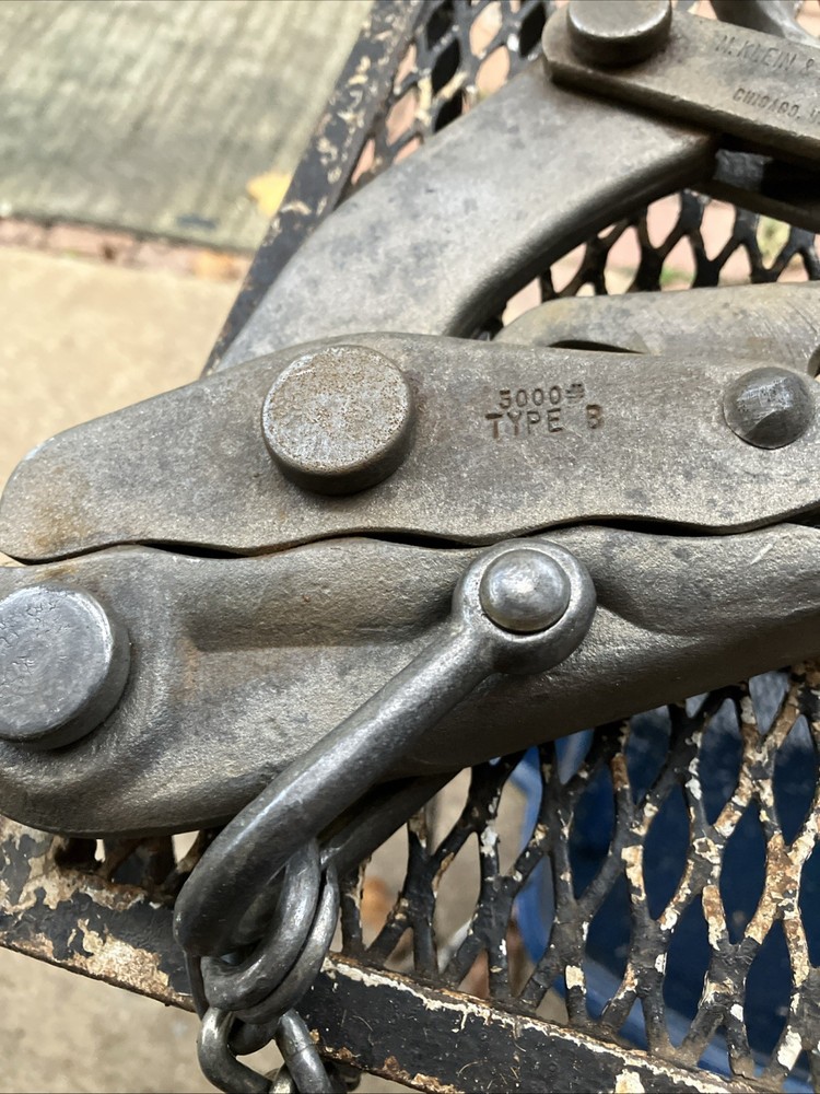 M. Klein Tools 4-64 Bell System Type B Wire Cable Rope Puller 5000lb