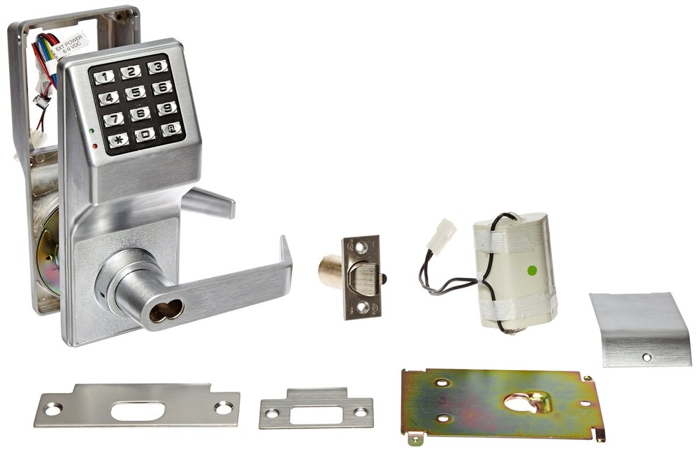 Alarm Lock T2 100-User Standalone Electronic Digital Keypad  Chrome Finish