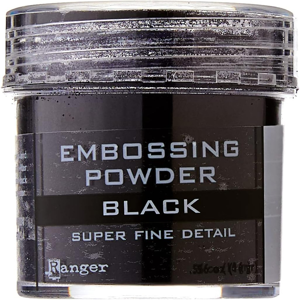 Embossing Powder, .56 Ounce Jar, Super Fine Black
