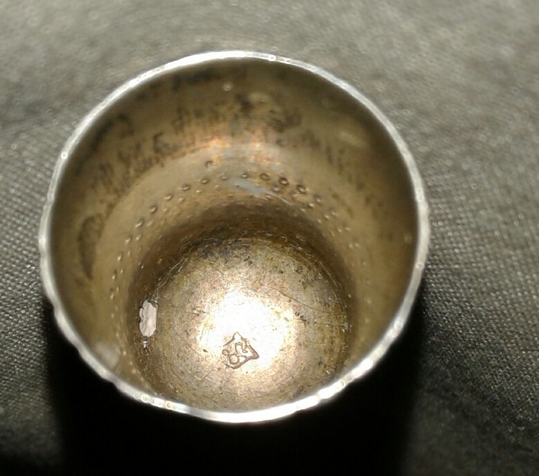 Antique Simons Brothers Sterling Silver Thimble